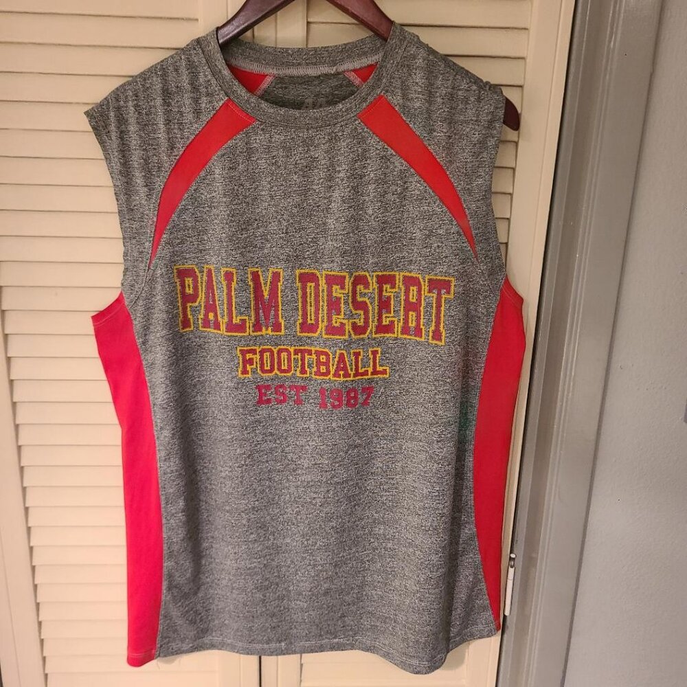 Palm Desert California High School Football Aztecs Tank Top Large